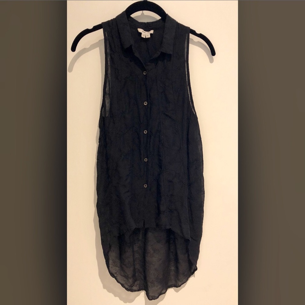 Helmut Lang sleeveless asymmetrical top Size S